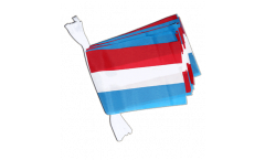 Luxembourg Bunting Flags - 5.9 x 8.65 inch