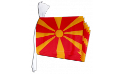 North Macedonia Bunting Flags - 5.9 x 8.65 inch
