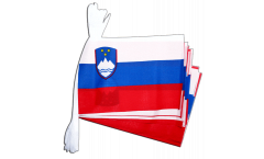 Slovenia Bunting Flags - 5.9 x 8.65 inch