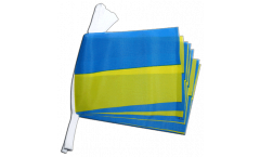 Ukraine Bunting Flags - 5.9 x 8.65 inch