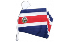 Costa Rica Bunting Flags - 5.9 x 8.65 inch