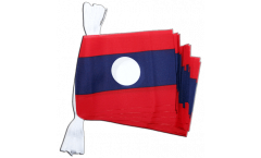 Laos Bunting Flags - 5.9 x 8.65 inch