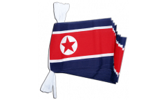 North corea Bunting Flags - 5.9 x 8.65 inch