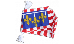 France Centre Bunting Flags - 5.9 x 8.65 inch
