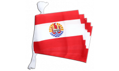 France French Polynesia Bunting Flags - 5.9 x 8.65 inch