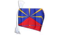 France reunion Bunting Flags - 5.9 x 8.65 inch