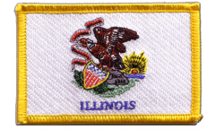 USA Illinois Patch, Badge - 3.15 x 2.35 inch