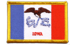 USA Iowa Patch, Badge - 3.15 x 2.35 inch