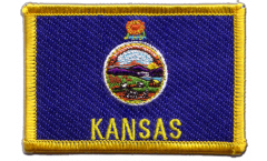 USA Kansas Patch, Badge - 3.15 x 2.35 inch