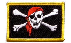 Pirate with bandana Patch, Badge - 3.15 x 2.35 inch