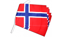 Norway Bunting Flags - 12 x 18 inch