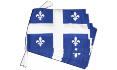 Canada Quebec Bunting Flags - 12 x 18 inch
