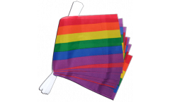 Rainbow Bunting Flags - 5.9 x 8.65 inch