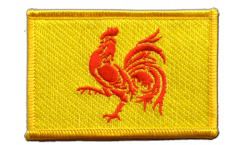 Belgium Wallonia Patch, Badge - 3.15 x 2.35 inch
