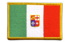 Italy civil ensign Patch, Badge - 3.15 x 2.35 inch
