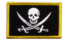 Pirate with two swords Patch, Badge - 3.15 x 2.35 inch