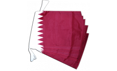Qatar Bunting Flags - 12 x 18 inch