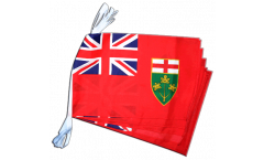 Canada Ontario Bunting Flags - 12 x 18 inch