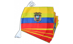 Ecuador Bunting Flags - 12 x 18 inch