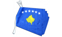 Kosovo Bunting Flags - 12 x 18 inch