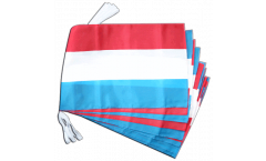 Luxembourg Bunting Flags - 12 x 18 inch