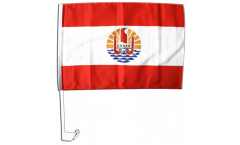 France French Polynesia Car Flag - 12 x 16 inch