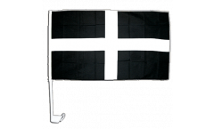 Great Britain St. Piran Cornwall Car Flag - 12 x 16 inch