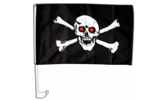 Pirate with red eyes Car Flag - 12 x 16 inch