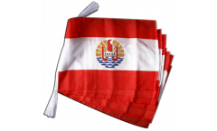 France French Polynesia Bunting Flags - 12 x 18 inch