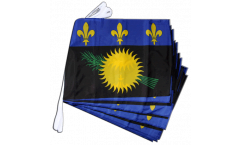 France Guadeloupe Bunting Flags - 12 x 18 inch