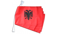 Albania Bunting Flags - 12 x 18 inch