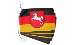 Germany Lower Saxony Bunting Flags - 12 x 18 inch