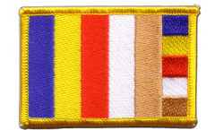 Buddhist Patch, Badge - 3.15 x 2.35 inch