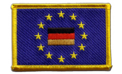 European Union EU with Germany Patch, Badge - 3.15 x 2.35 inch