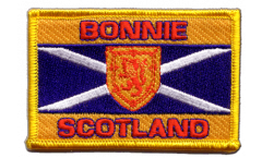 Scotland Bonnie Scotland Patch, Badge - 3.15 x 2.35 inch