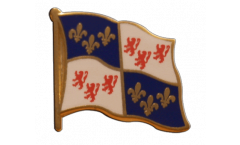 France Picardie Flag Pin, Badge - 1 x 1 inch