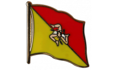Italy Sicily Flag Pin, Badge - 1 x 1 inch