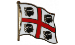 Italy Sardinia Flag Pin, Badge - 1 x 1 inch