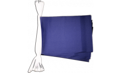 Unicolor blue Bunting Flags - 5.9 x 8.65 inch