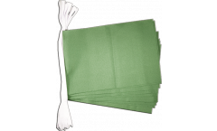 Unicolor green Bunting Flags - 5.9 x 8.65 inch
