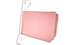 Unicolor pink Bunting Flags - 5.9 x 8.65 inch