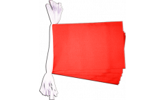 Unicolor red Bunting Flags - 5.9 x 8.65 inch