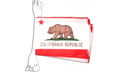 USA California Bunting Flags - 5.9 x 8.65 inch