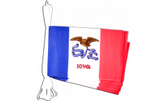 USA Iowa Bunting Flags - 5.9 x 8.65 inch