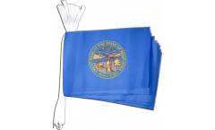USA Nebraska Bunting Flags - 5.9 x 8.65 inch