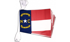USA North Carolina Bunting Flags - 5.9 x 8.65 inch