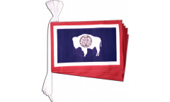 USA Wyoming Bunting Flags - 5.9 x 8.65 inch