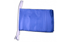 Unicolor blue Bunting Flags - 12 x 18 inch