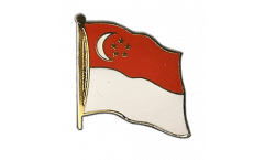 Singapore Flag Pin, Badge - 1 x 1 inch