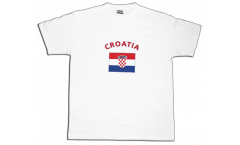 Croatia T-Shirt, white, size L, Round-T